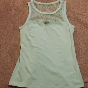 NWT mint lace tank top